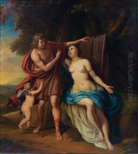 Venus Et Adonis Oil Painting by Jan van Neck