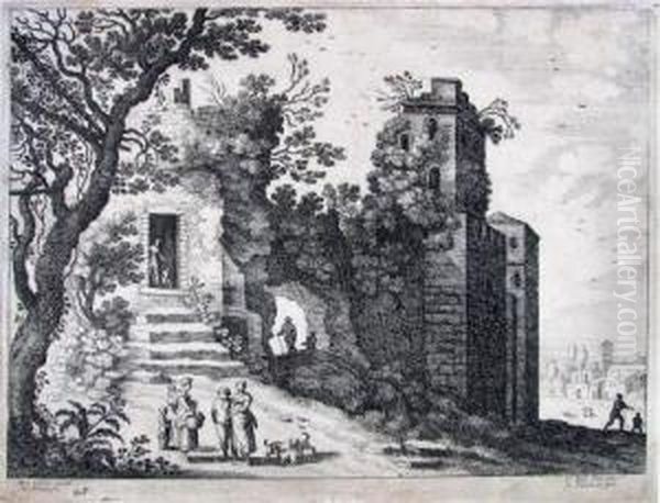 Die Ruine. Oil Painting by Willem van, the Younger Nieulandt