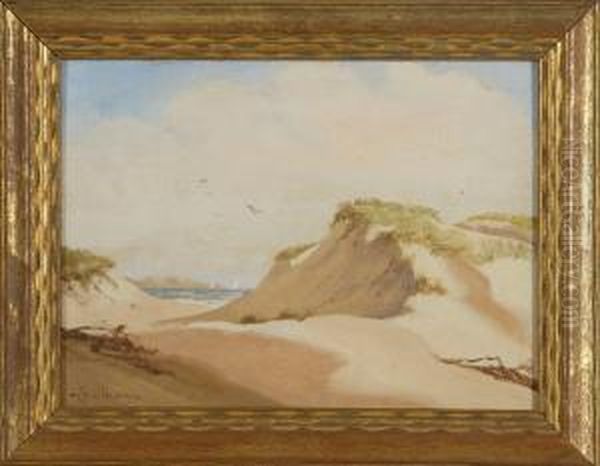 Cape Cod Dunes Oil Painting by Chester K. Van Nortwick