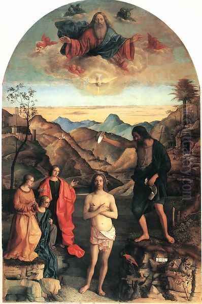 Baptism of Christ Oil Painting by Giovanni Bellini