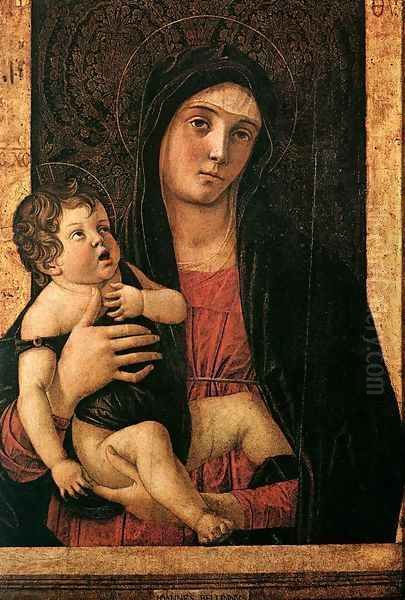 Madonna with Child c. 1475 Oil Painting by Giovanni Bellini