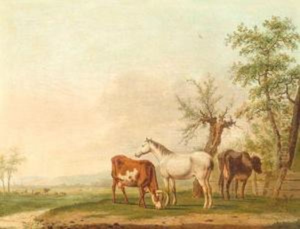 In The Meadow Oil Painting by Hendrik Van Oort