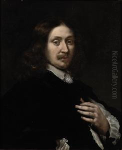 Portrait Of A Gentleman Oil Painting by Jacob Cornelisz Van Oostsanen