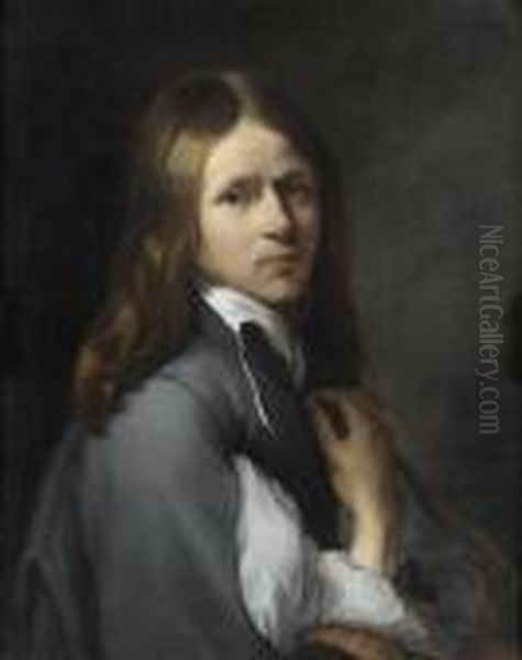 Portrait De Jeune Homme Oil Painting by Jacob Ii Van Oost