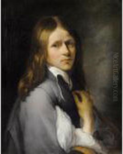 Portrait De Jeune Homme Oil Painting by Jacob Ii Van Oost