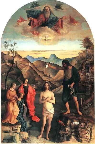 Baptism of Christ 2 Oil Painting by Giovanni Bellini