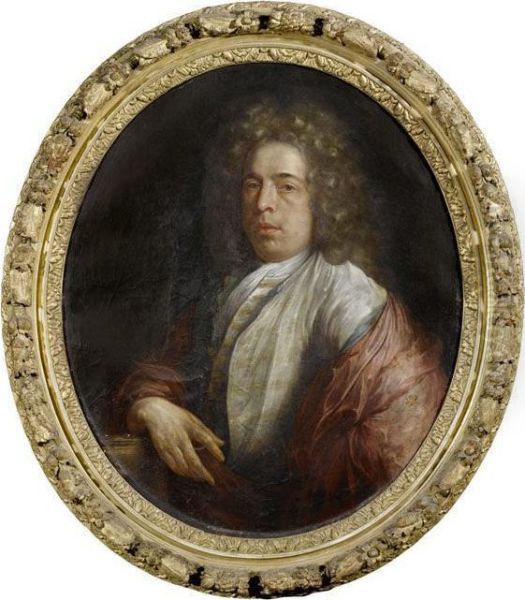 Portrait Of A Nobleman Of The House Of Van Brienen Oil Painting by Kaspar Jakob Van Opstal