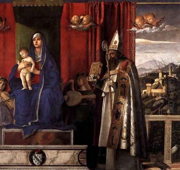 Barbarigo Altarpiece (detail) 2 Oil Painting by Giovanni Bellini