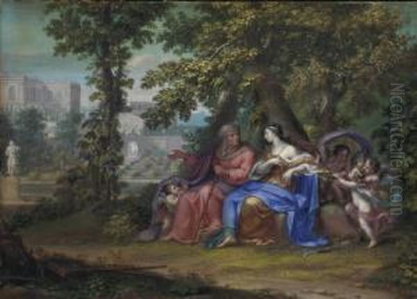 Vertumnus And Pomona Oil Painting by Richard van Orley