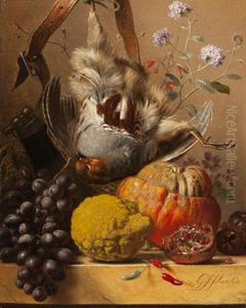 Still Life Oil Painting by Georgius Jacobus J. Van Os