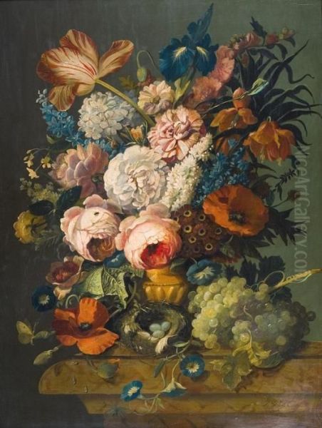 Bloemenweelde Oil Painting by Jan van Os