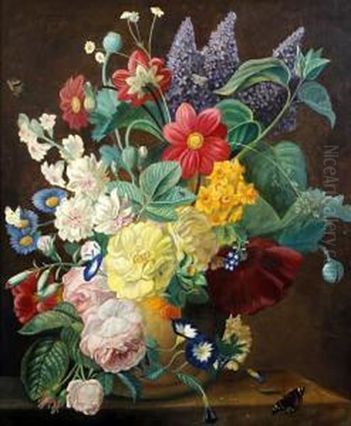 A Flowerpiece Oil Painting by Jan van Os