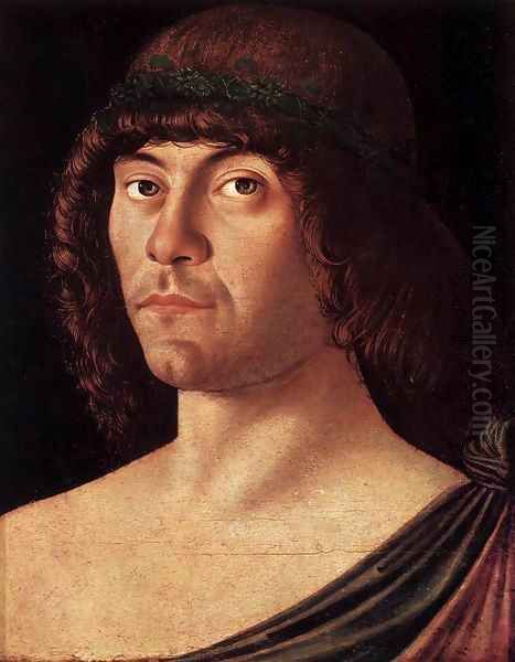 Portrait of a Humanist Oil Painting by Giovanni Bellini