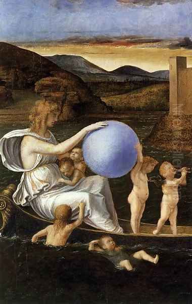 Four Allegories Fortune (or Melancholy) Oil Painting by Giovanni Bellini