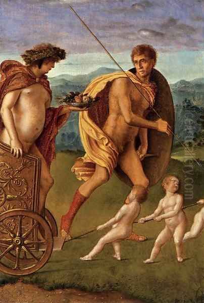 Four Allegories Lust (or Perseverance) Oil Painting by Giovanni Bellini