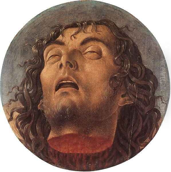 Head of the Baptist Oil Painting by Giovanni Bellini