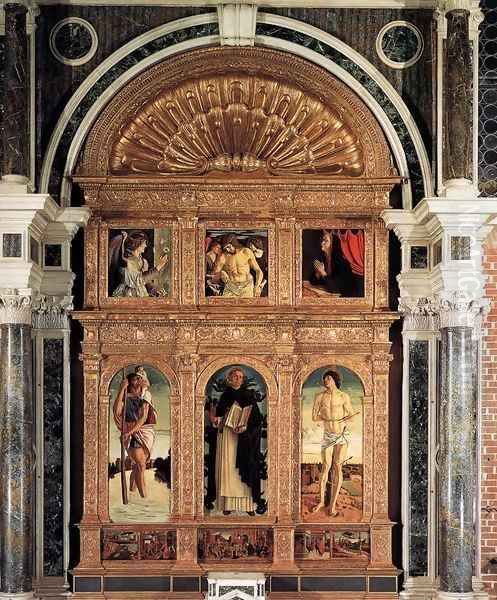 Polyptych of San Vincenzo Ferreri Oil Painting by Giovanni Bellini