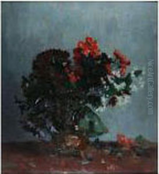 Stilleven Met Bloemen Oil Painting by Gottfried Van Pelt