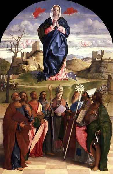 Virgin in Glory with Saints Oil Painting by Giovanni Bellini