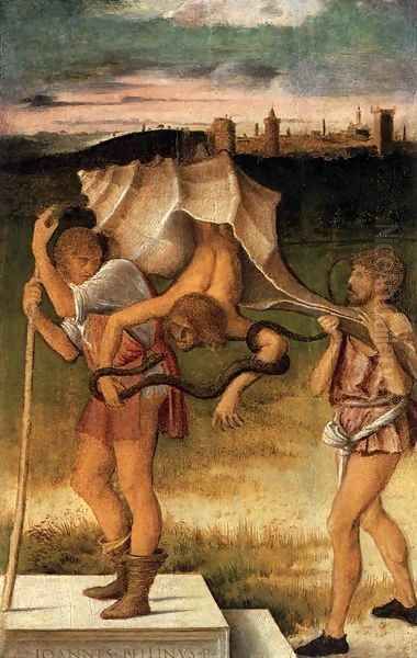 Four Allegories Falsehood (or Wisdom) Oil Painting by Giovanni Bellini