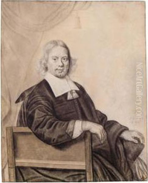 Portrait Of A Seated Man, Aged 39 Oil Painting by Anthony van Ravesteyn