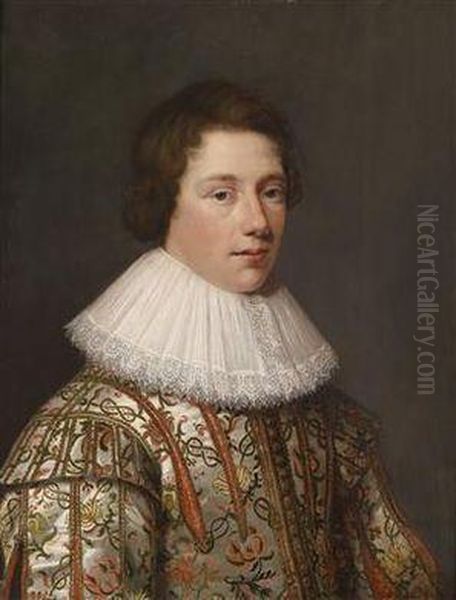 Portrait Of A Young Gentleman Oil Painting by Jan Anthonisz Van Ravesteyn