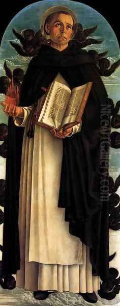 Polyptych of San Vincenzo Ferreri (central panel) Oil Painting by Giovanni Bellini