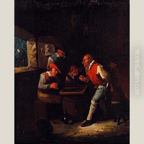 Jugadores Oil Painting by Jan Pieter Van Rijn