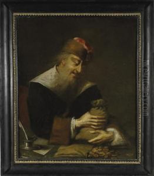 L'avaro Oil Painting by Pieter Gerritsz. van Roestraten