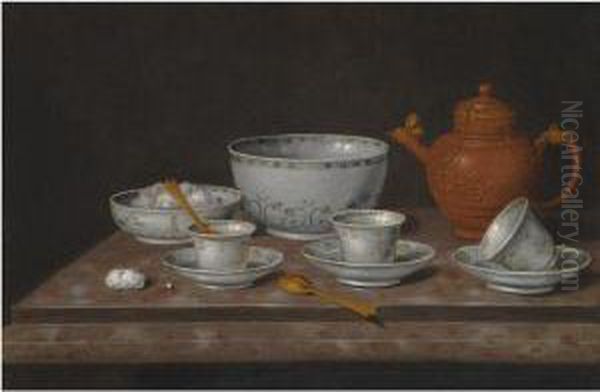 A Still Life Oil Painting by Pieter Gerritsz. van Roestraten