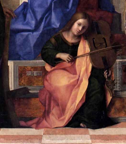 San Zaccaria Altarpiece (detail) 3 Oil Painting by Giovanni Bellini