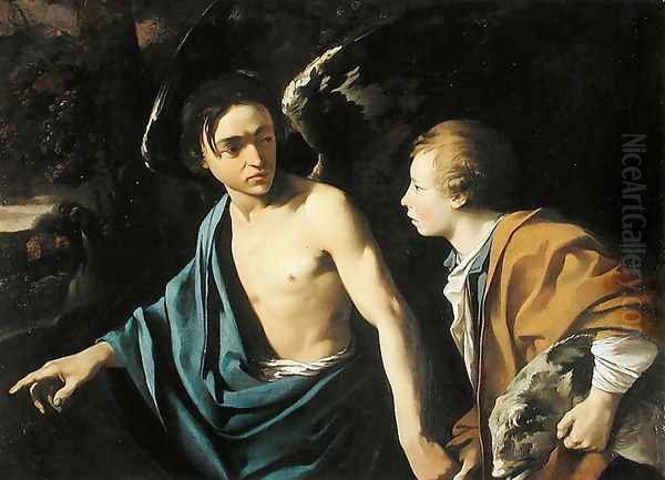 Tobias and the Angel Oil Painting by Dirck Van Baburen