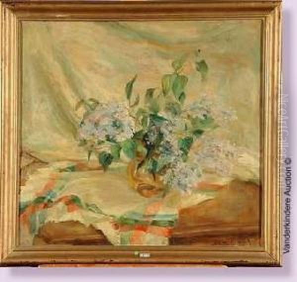 Vase De Fleurs Oil Painting by Jan Van Ryswyck