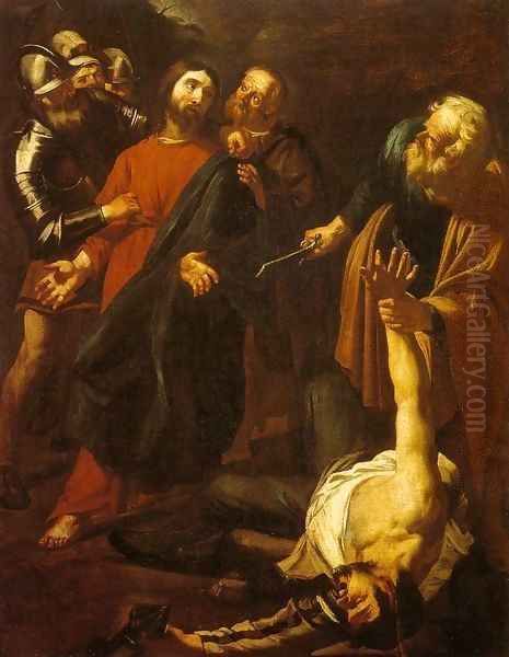 The Capture of Christ with the Malchus Episode Oil Painting by Dirck Van Baburen