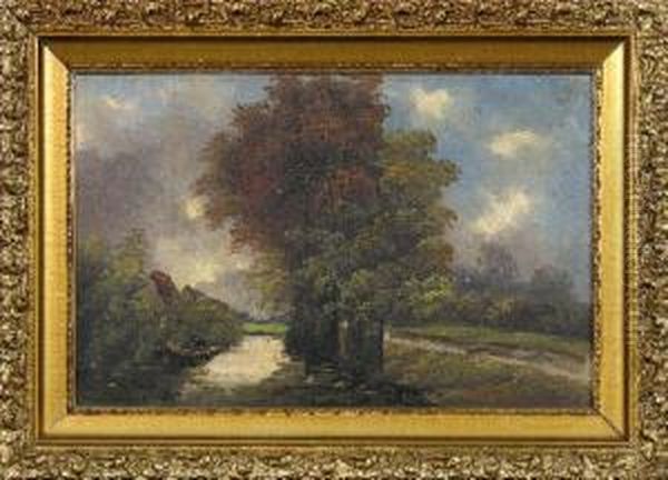 Romantische Landschaft Oil Painting by Hugo Van Schaik