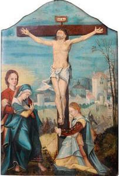 The Crucifixion Oil Painting by Jan Van Scorel