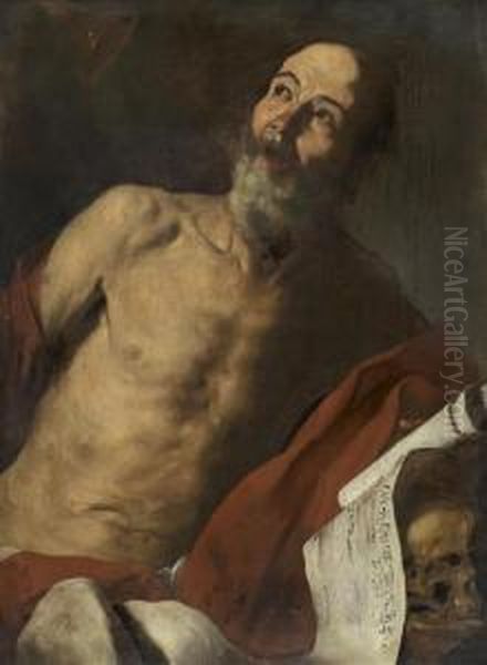 Saint Jerome Oil Painting by Hendrick Zomeren Van Somer