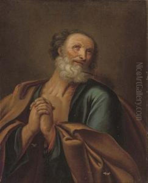 The Penitent Saint Peter Oil Painting by Paulus Van Somer