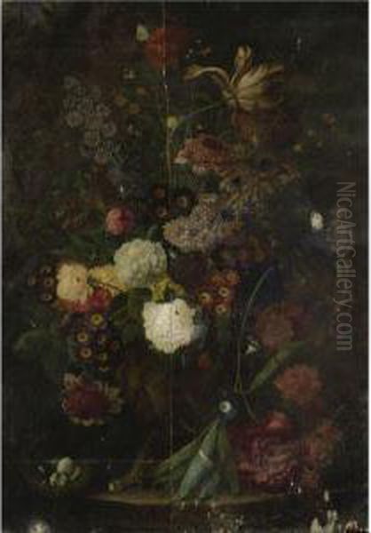 Floral Still Life Oil Painting by Cornelis van Spaendonck