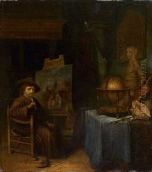 Le Peintre Dans Son Atelier Oil Painting by Jacob van Spreeuwen