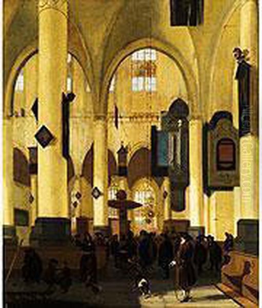 Kircheninterieur Oil Painting by Hendrick van Streeck