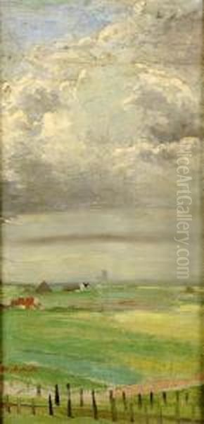 Paysage Oil Painting by Guillaume Van Strydonck