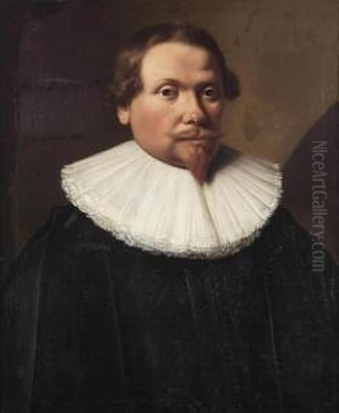 Portrait Of Jacob Josiasz. Wybo Oil Painting by Jan Van Teylingen