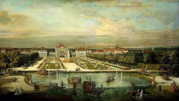 Nymphenburg Palace, Munich Oil Painting by Bernardo Bellotto