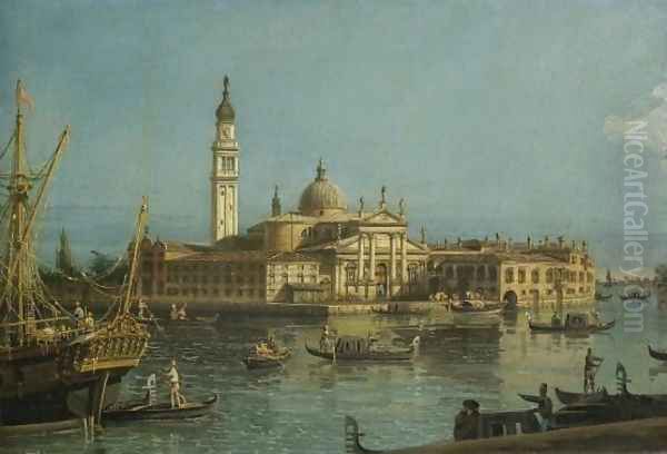 Venice, a View of the Church of San Giorgio Maggiore Oil Painting by Bernardo Bellotto