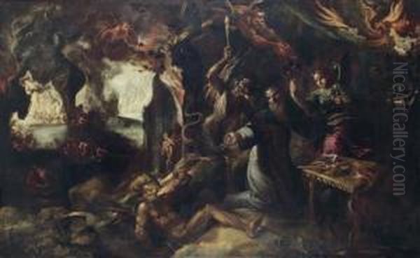 The Temptation Of St. Anthony Oil Painting by Frederik van Valkenborch