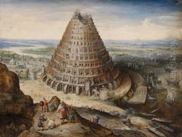 Der Turmbau Zubabel Oil Painting by Lucas van Valckenborch