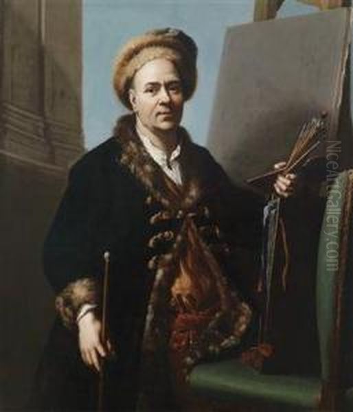 Self-portrait Oil Painting by Jacob Souppen Van Van Schuppen