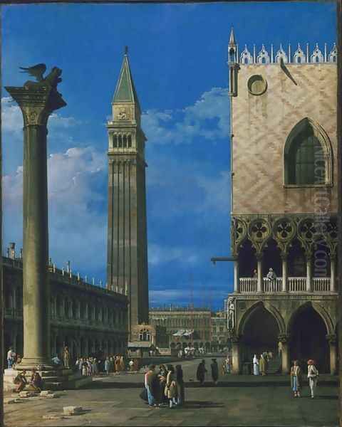 The Piazzetta, Venice Oil Painting by Bernardo Bellotto