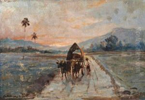 Ossenkar Oil Painting by Henry Van Velthuysen